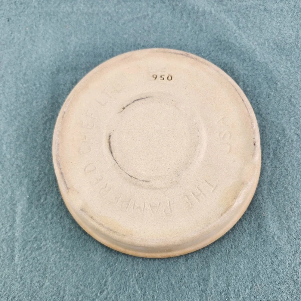 Pampered Chef 8in Round Mini Baker #1470 Stone Pie‎ Plate 8